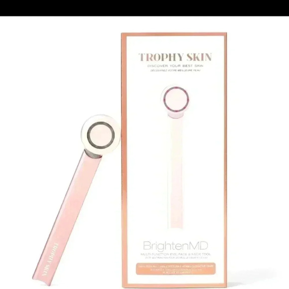 Trophy Skin Brighten MD 4 in 1 Portable Microcurrent Facial Device Redlight - Picture 1 of 3